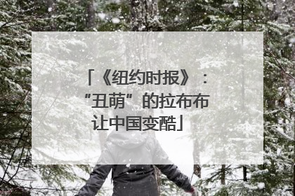 《纽约时报》：“丑萌”的拉布布让中国变酷