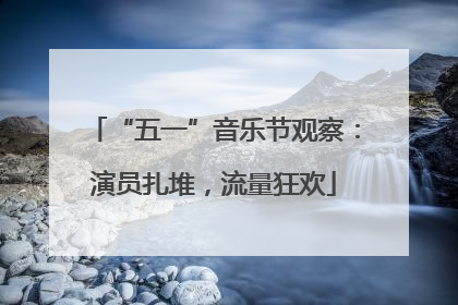“五一”音乐节观察：演员扎堆，流量狂欢
