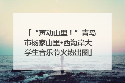 “声动山里！”青岛市杨家山里•西海岸大学生音乐节火热出圈