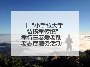 “小手拉大手 弘扬孝传统”孝行三秦爱老助老志愿服务活动启动仪式举行