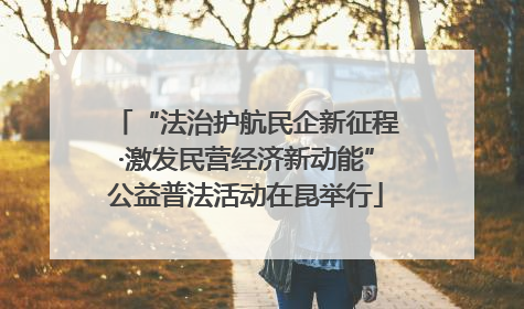 “法治护航民企新征程·激发民营经济新动能”公益普法活动在昆举行