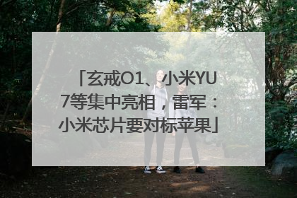 玄戒O1、小米YU7等集中亮相，雷军：小米芯片要对标苹果