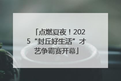 点燃夏夜！2025“封丘好生活”才艺争霸赛开幕