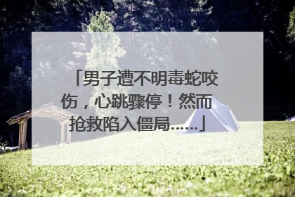 男子遭不明毒蛇咬伤，心跳骤停！然而抢救陷入僵局……