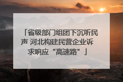 省级部门组团下沉听民声 河北构建民营企业诉求响应“高速路”