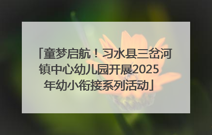 童梦启航！习水县三岔河镇中心幼儿园开展2025年幼小衔接系列活动