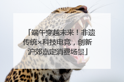 端午穿越未来！非遗传统×科技电竞，创新沪郊嘉定消费场景