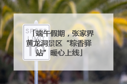 端午假期，张家界黄龙洞景区“粽香驿站”暖心上线