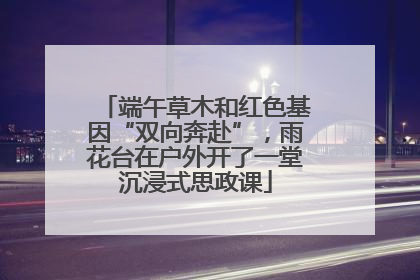 端午草木和红色基因“双向奔赴”，雨花台在户外开了一堂沉浸式思政课