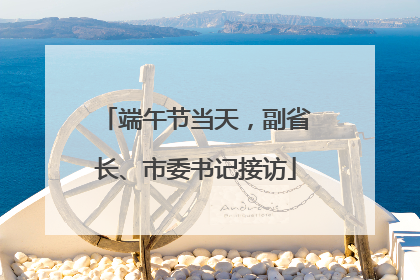 端午节当天，副省长、市委书记接访