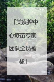 美疾控中心疫苗专家团队全员被裁