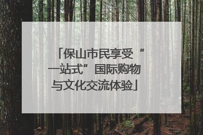 保山市民享受“一站式”国际购物与文化交流体验