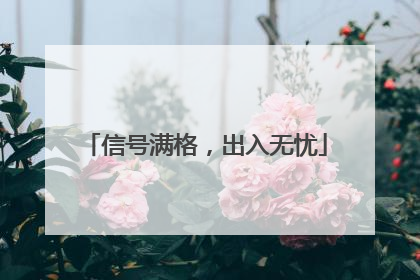 信号满格，出入无忧