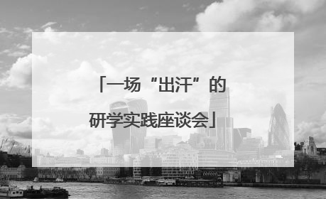 一场“出汗”的研学实践座谈会