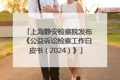 上海静安检察院发布《公益诉讼检察工作白皮书（2024）》