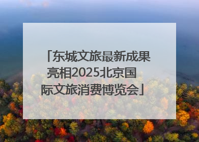 东城文旅最新成果亮相2025北京国际文旅消费博览会