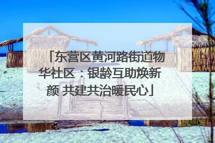 东营区黄河路街道物华社区：银龄互助焕新颜 共建共治暖民心