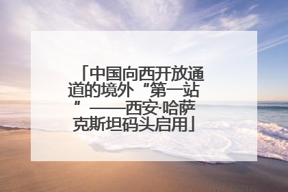 中国向西开放通道的境外“第一站”——西安·哈萨克斯坦码头启用