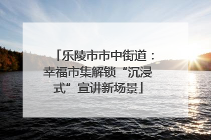 乐陵市市中街道：幸福市集解锁“沉浸式”宣讲新场景
