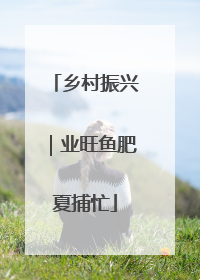 乡村振兴｜业旺鱼肥夏捕忙