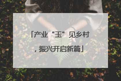 产业“玉”见乡村，振兴开启新篇