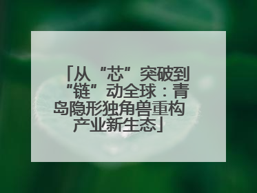 从“芯”突破到“链”动全球：青岛隐形独角兽重构产业新生态