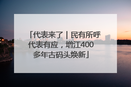 代表来了｜民有所呼代表有应，增江400多年古码头焕新