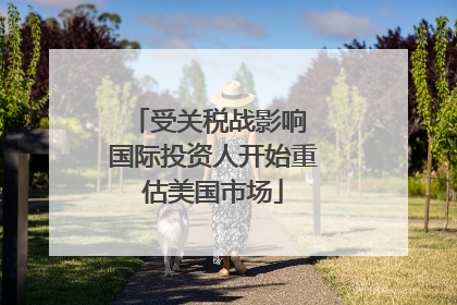 受关税战影响 国际投资人开始重估美国市场