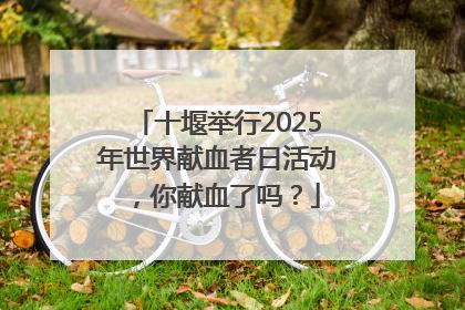 十堰举行2025年世界献血者日活动，你献血了吗？