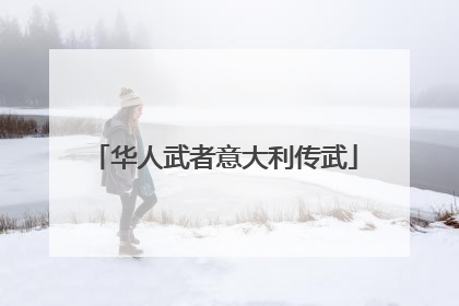 华人武者意大利传武