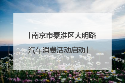 南京市秦淮区大明路汽车消费活动启动