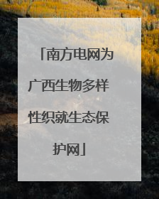 南方电网为广西生物多样性织就生态保护网