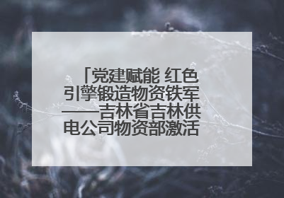 党建赋能 红色引擎锻造物资铁军——吉林省吉林供电公司物资部激活供应链新动能