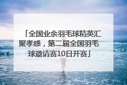 全国业余羽毛球精英汇聚孝感，第二届全国羽毛球邀请赛10日开赛