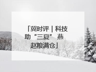 冀时评｜科技助“三夏” 燕赵粮满仓