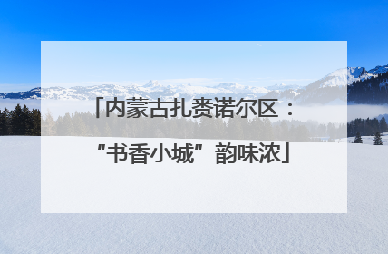 内蒙古扎赉诺尔区：“书香小城”韵味浓