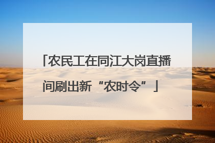 农民工在同江大岗直播间刷出新“农时令”