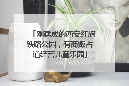 刚建成的西安红旗铁路公园，有商贩占道经营儿童乐园