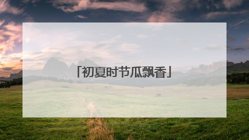 初夏时节瓜飘香