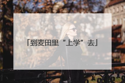 到麦田里“上学”去