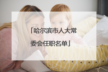 哈尔滨市人大常委会任职名单