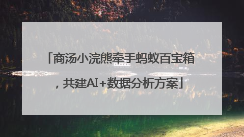 商汤小浣熊牵手蚂蚁百宝箱，共建AI+数据分析方案