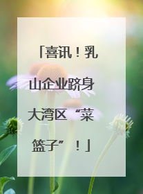 喜讯！乳山企业跻身大湾区“菜篮子”！