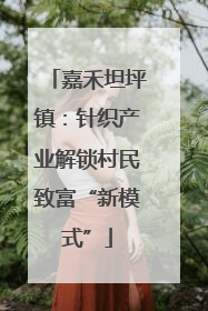 嘉禾坦坪镇：针织产业解锁村民致富“新模式”