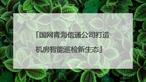 国网青海信通公司打造机房智能巡检新生态