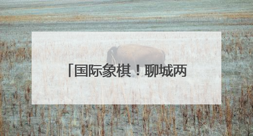 国际象棋！聊城两位学子晋级第十五届全国运动会决赛