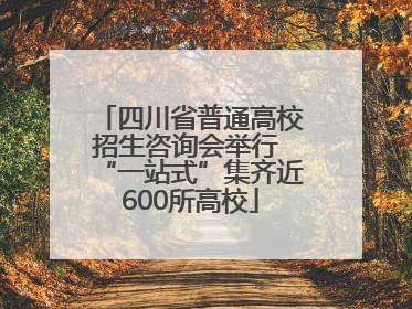 四川省普通高校招生咨询会举行 “一站式”集齐近600所高校