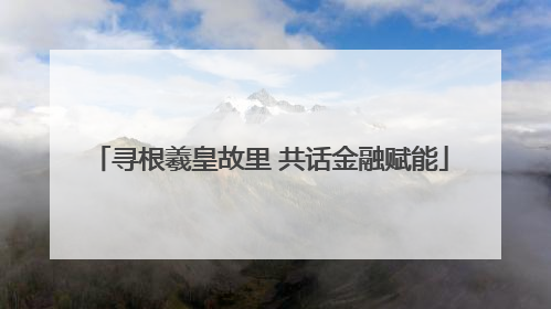 寻根羲皇故里 共话金融赋能