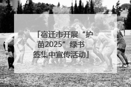 宿迁市开展“护苗2025”绿书签集中宣传活动