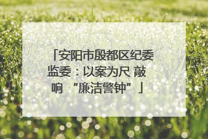 安阳市殷都区纪委监委：以案为尺 敲响 “廉洁警钟”